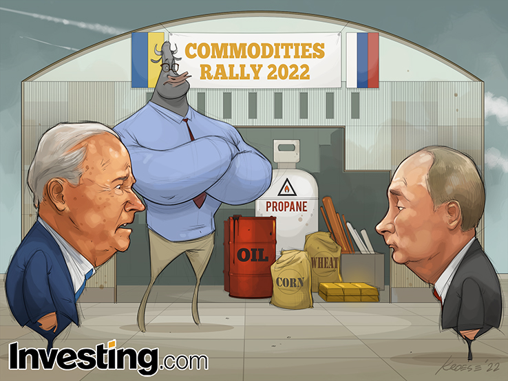 La crisis entre Rusia y Ucrania dispara el precio de las materias primas: El petróleo, el gas y los cereales alcanzan nuevos máximos