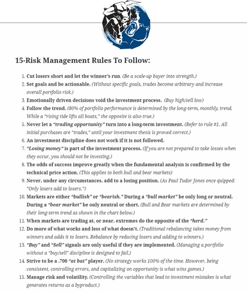 Risk Management Rules to Follow