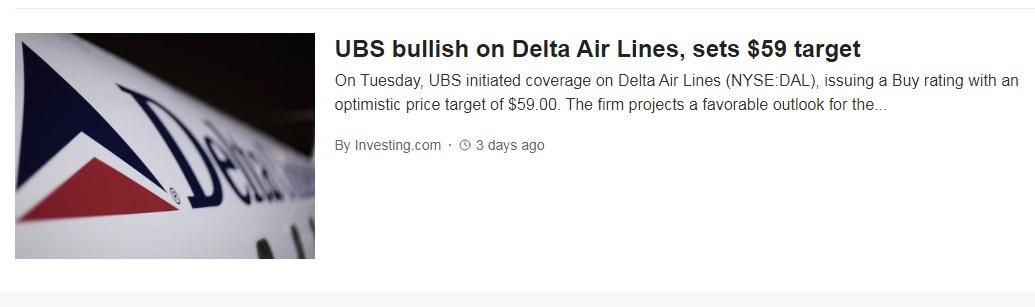Delta Air Lines News