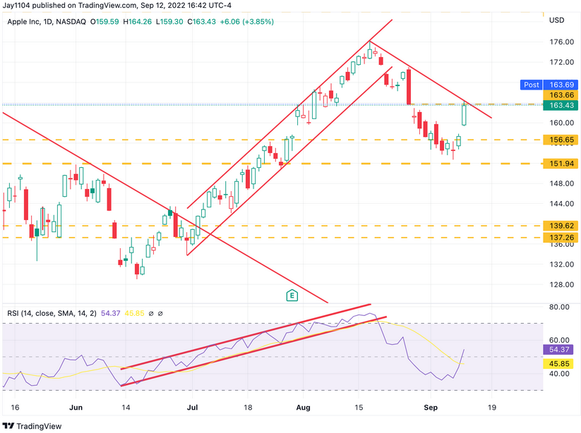 Descripción: Apple Inc Daily Chart