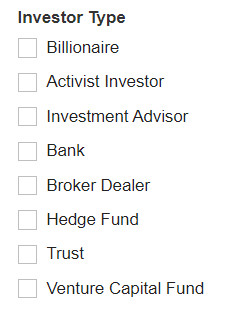 Investor Type