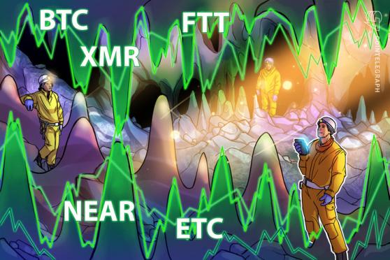 Las 5 principales criptomonedas para observar esta semana: BTC, NEAR, FTT, ETC, XMR