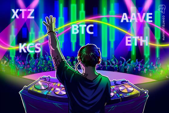 Las 5 principales criptomonedas a observar esta semana: BTC, ETH, XTZ, KCS, AAVE