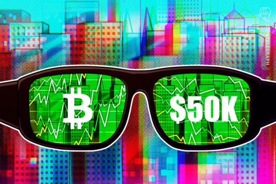 Bitcoin se prepara para atacar el nivel de los USD 50,000 mientras los traders de futuros se vuelven 