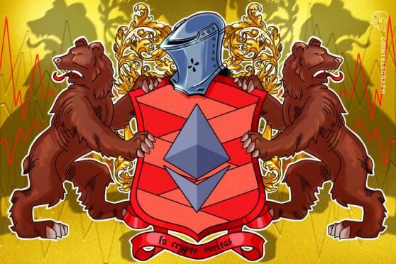 Los traders profesionales se vuelven bajistas tras la caída del precio de Ethereum a USD 3,200